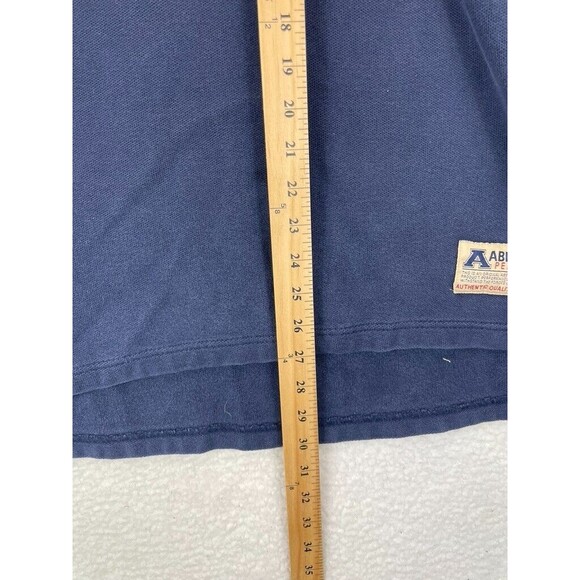 Abercrombie Performance Sweatshirt Men’s Size L Blue Long Sleeve Collar Pullover - Picture 4 of 7